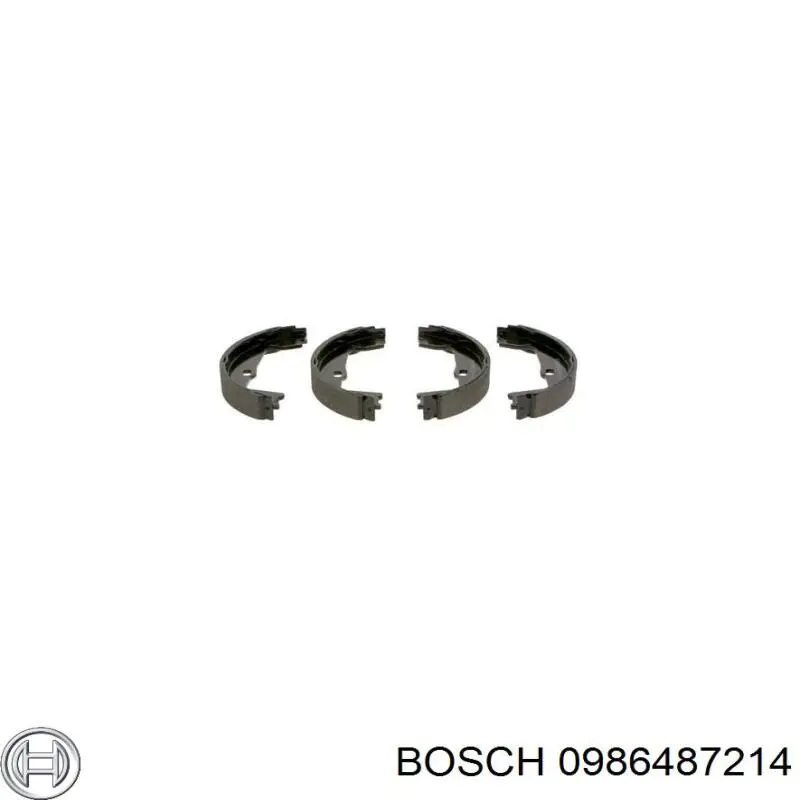 0986487214 Bosch zapatas de freno de mano