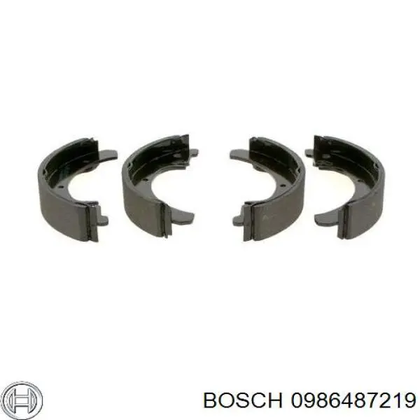 0986487219 Bosch zapatas de frenos de tambor traseras