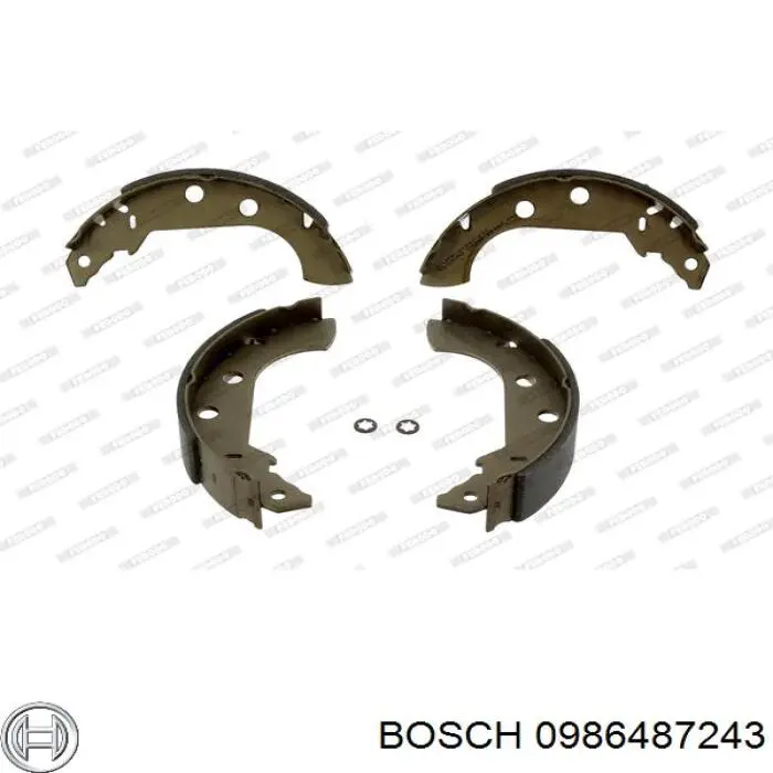Zapatas de freno de tambor traseras Bosch 0986487243 precio, desde 23,22 EUR