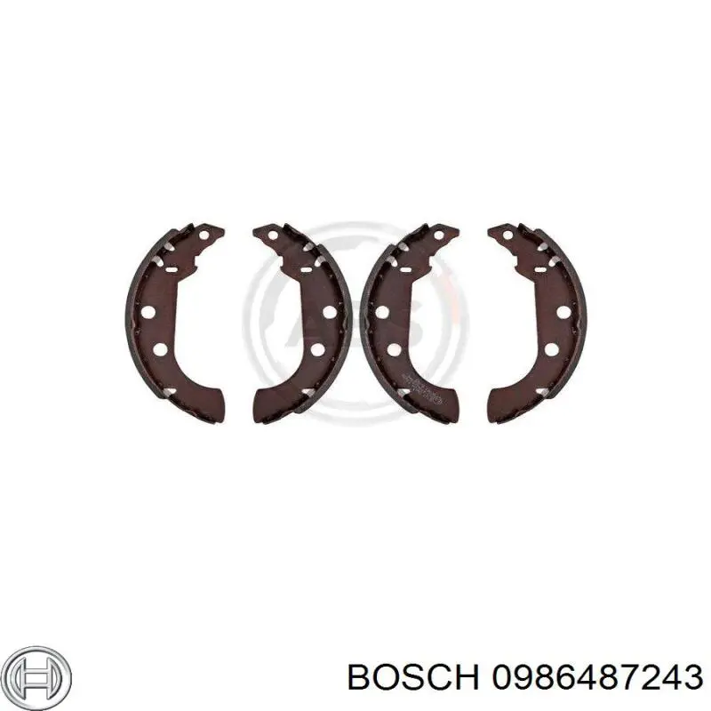 Comprar 0986487243 Bosch Zapatas de freno