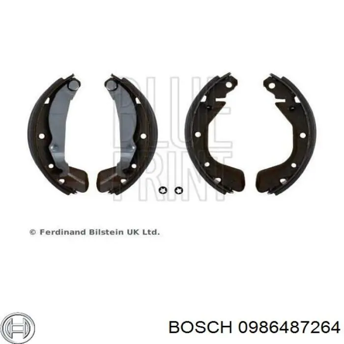 Zapatas de freno 0986487264 Bosch