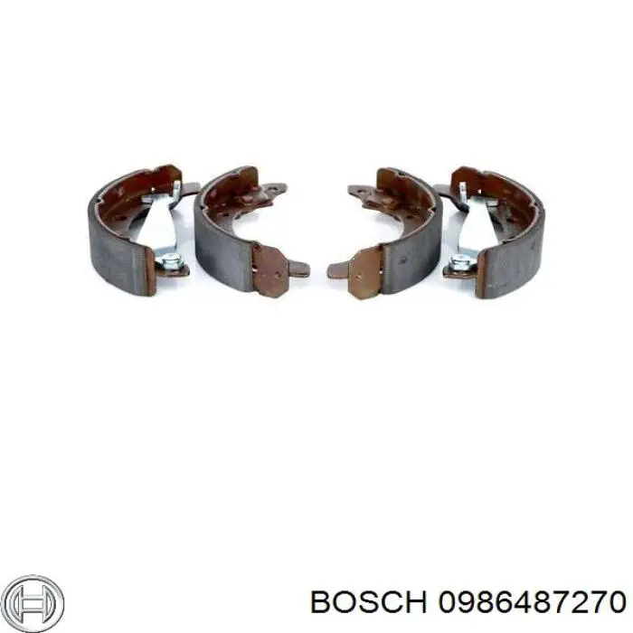 0986487270 Bosch zapatas de frenos de tambor traseras