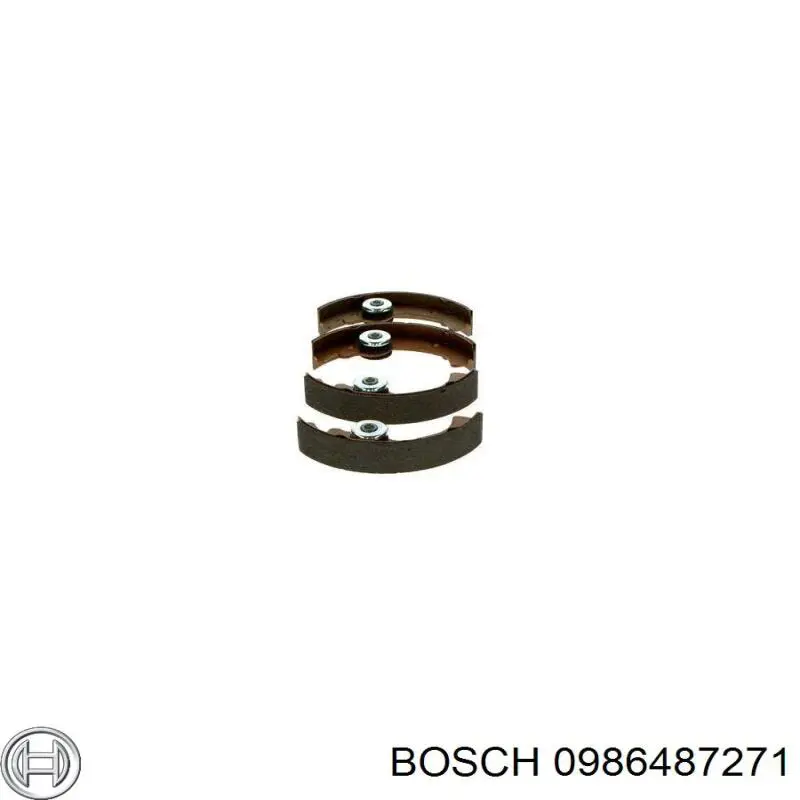 0986487271 Bosch Zapatas de freno de tambor delanteras