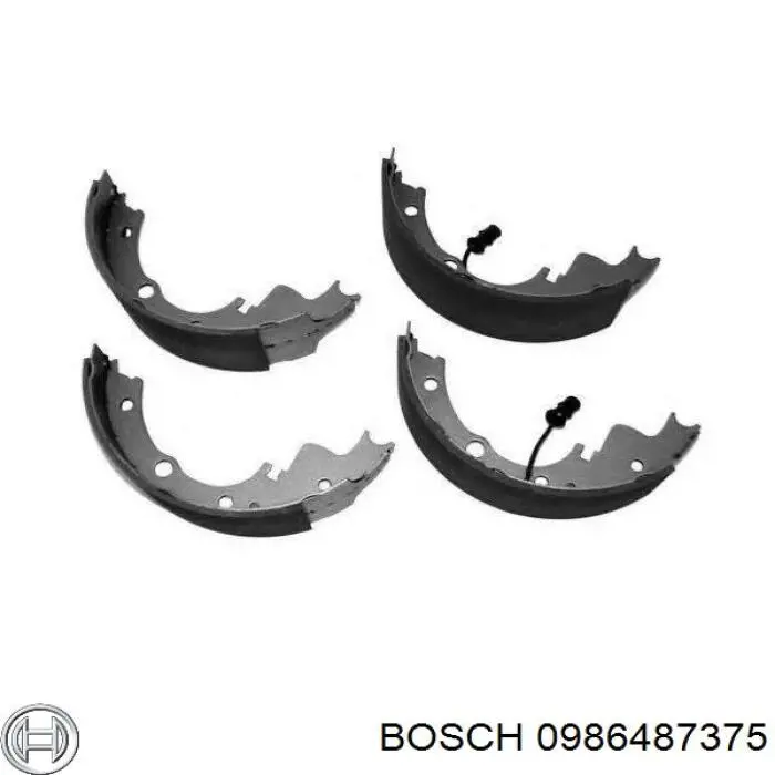 0986487375 Bosch forron del freno trasero (camion)