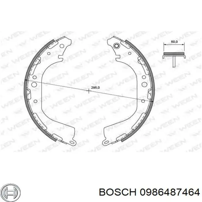 Zapatas de freno de tambor traseras Bosch 0986487464 precio, desde 45,54 EUR