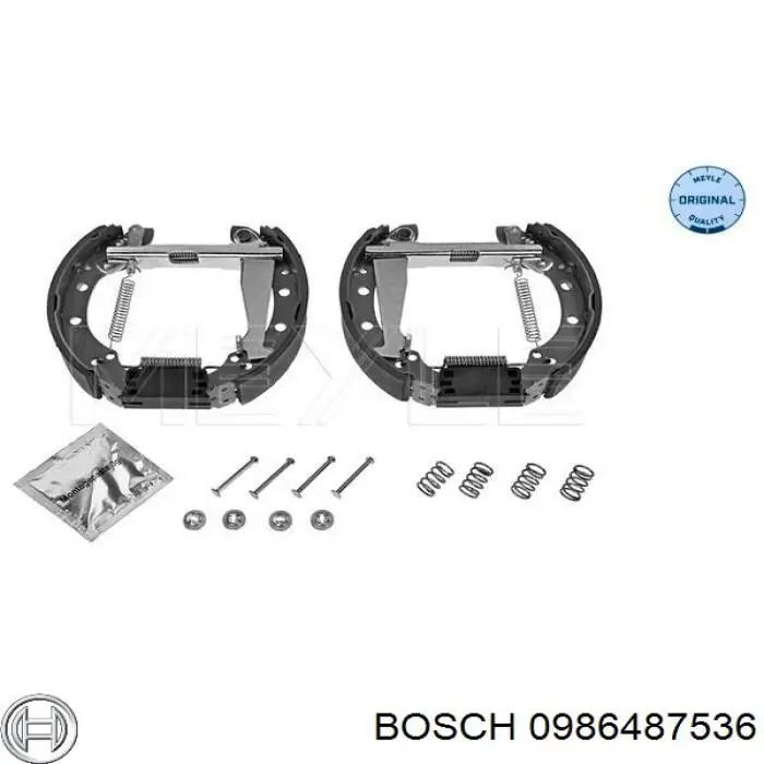 Zapatas de freno 0986487536 Bosch