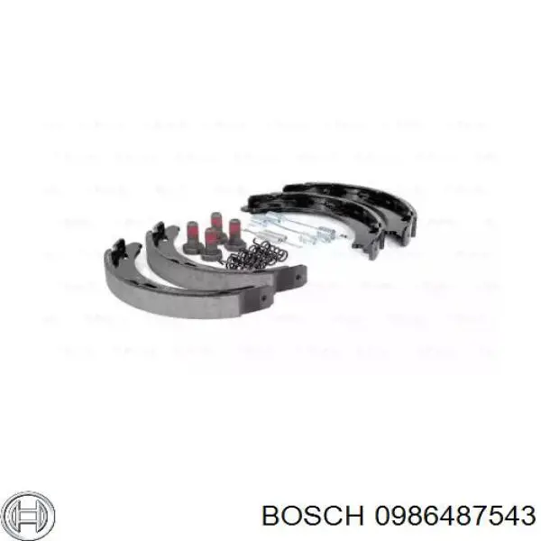 Juego de zapatas de frenos, freno de estacionamiento Mercedes E C124