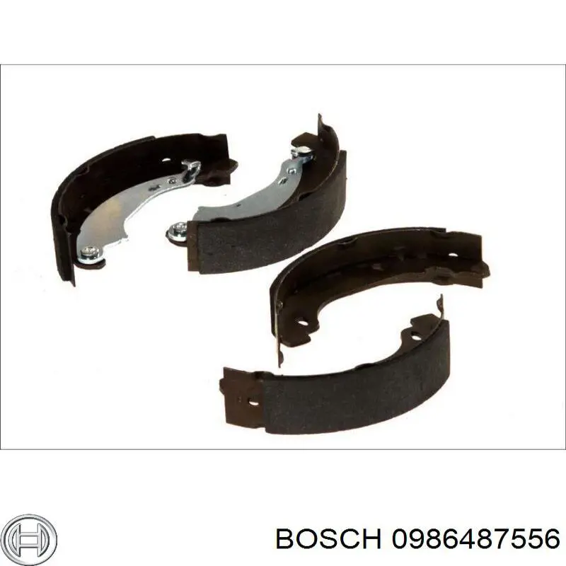 0986487556 Bosch zapatas de frenos de tambor traseras