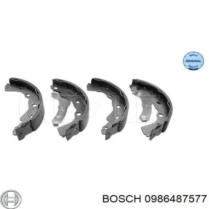 Zapatas de freno 0986487577 Bosch