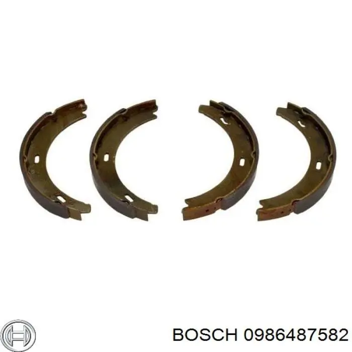 Juego de zapatas de frenos, freno de estacionamiento Mercedes E C124