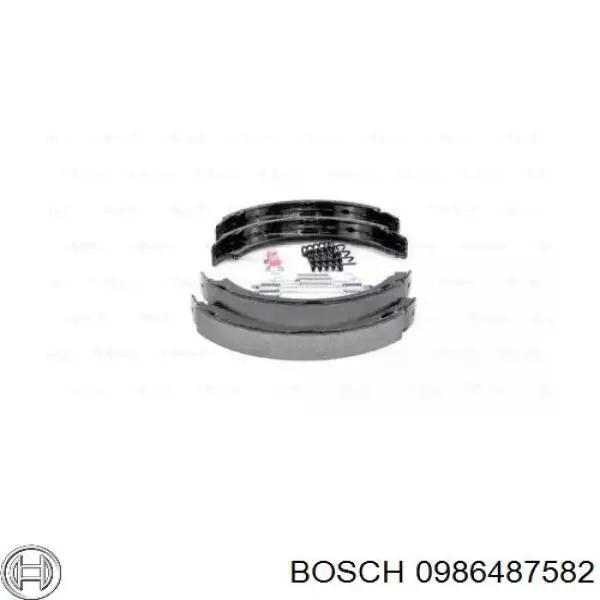 Juego de zapatas de frenos, freno de estacionamiento Mercedes E C124