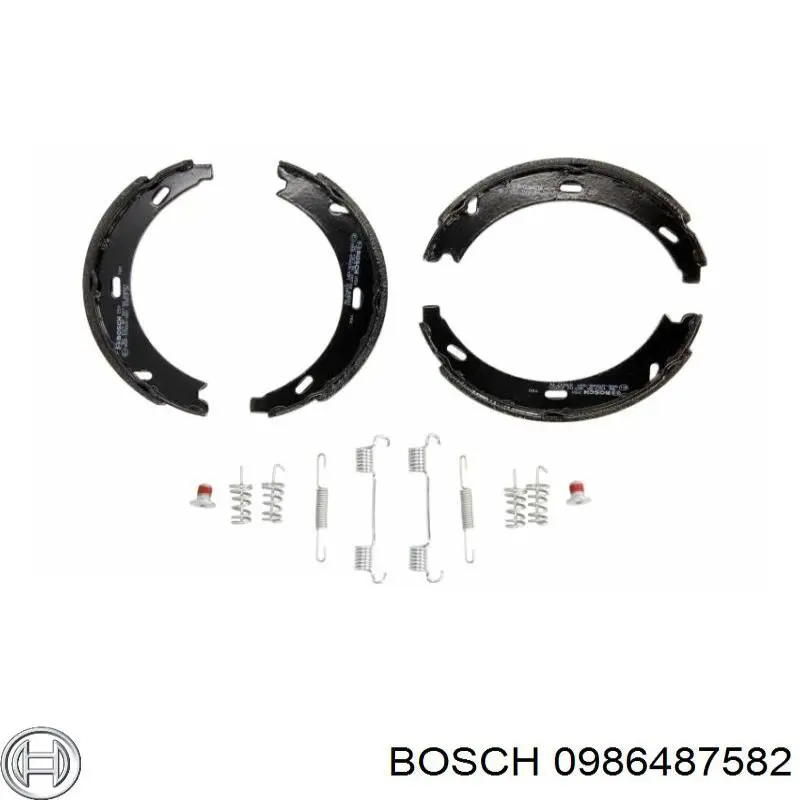 Juego de zapatas de frenos, freno de estacionamiento Mercedes E C124