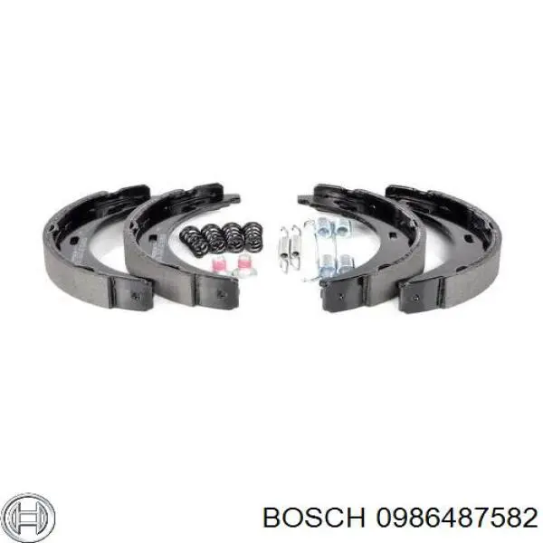 Juego de zapatas de frenos, freno de estacionamiento Mercedes E C124