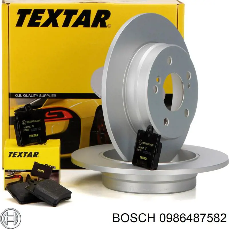 Juego de zapatas de frenos, freno de estacionamiento Mercedes E C124