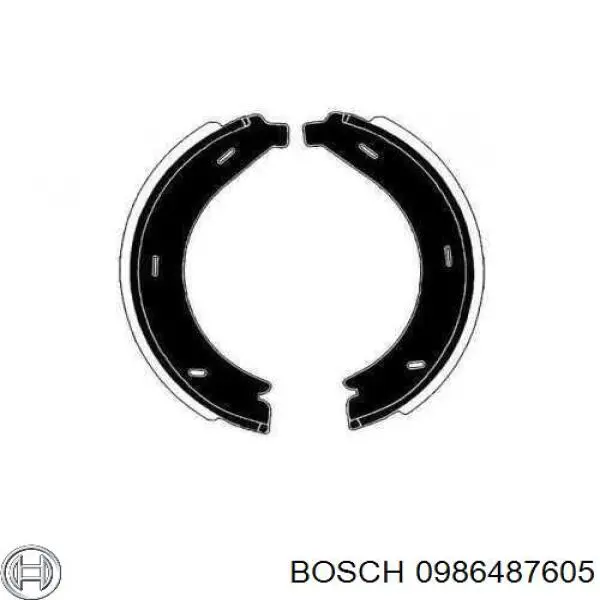Comprar 0986487605 Bosch Juego de zapatas de frenos, freno de estacionamiento