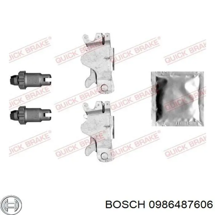 0986487606 Bosch zapatas de freno de mano