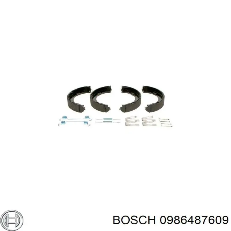 0986487609 Bosch zapatas de freno de mano
