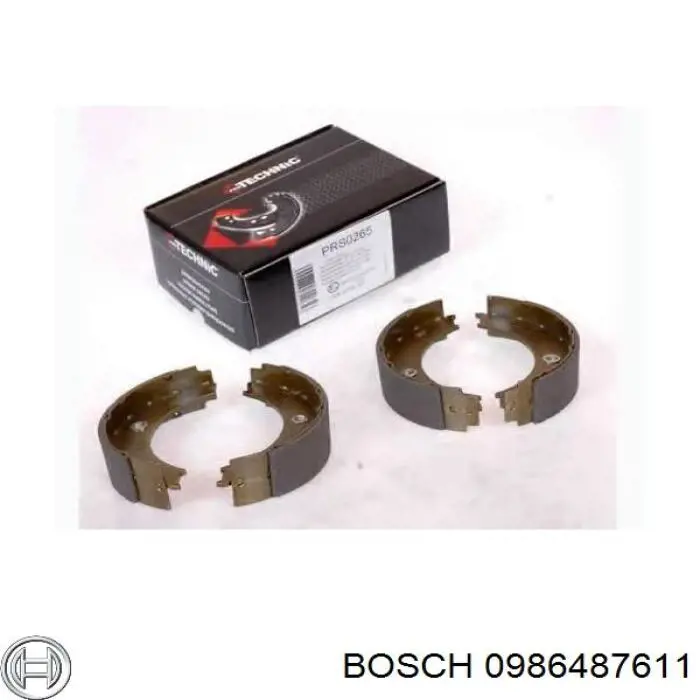 Comprar 0986487611 Bosch Juego de zapatas de frenos, freno de estacionamiento