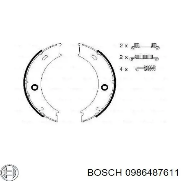 Zapatas de freno de mano 0986487611 Bosch
