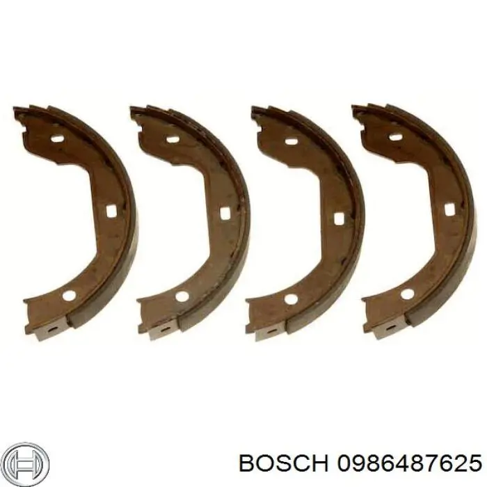 Juego de zapatas de frenos, freno de estacionamiento BMW 5 E39