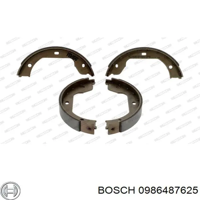 Juego de zapatas de frenos, freno de estacionamiento BMW 5 E39