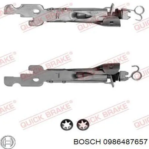 0986487657 Bosch zapatas de frenos de tambor traseras