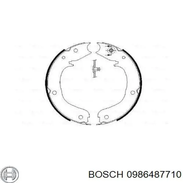 Zapatas de freno de mano 0986487710 Bosch