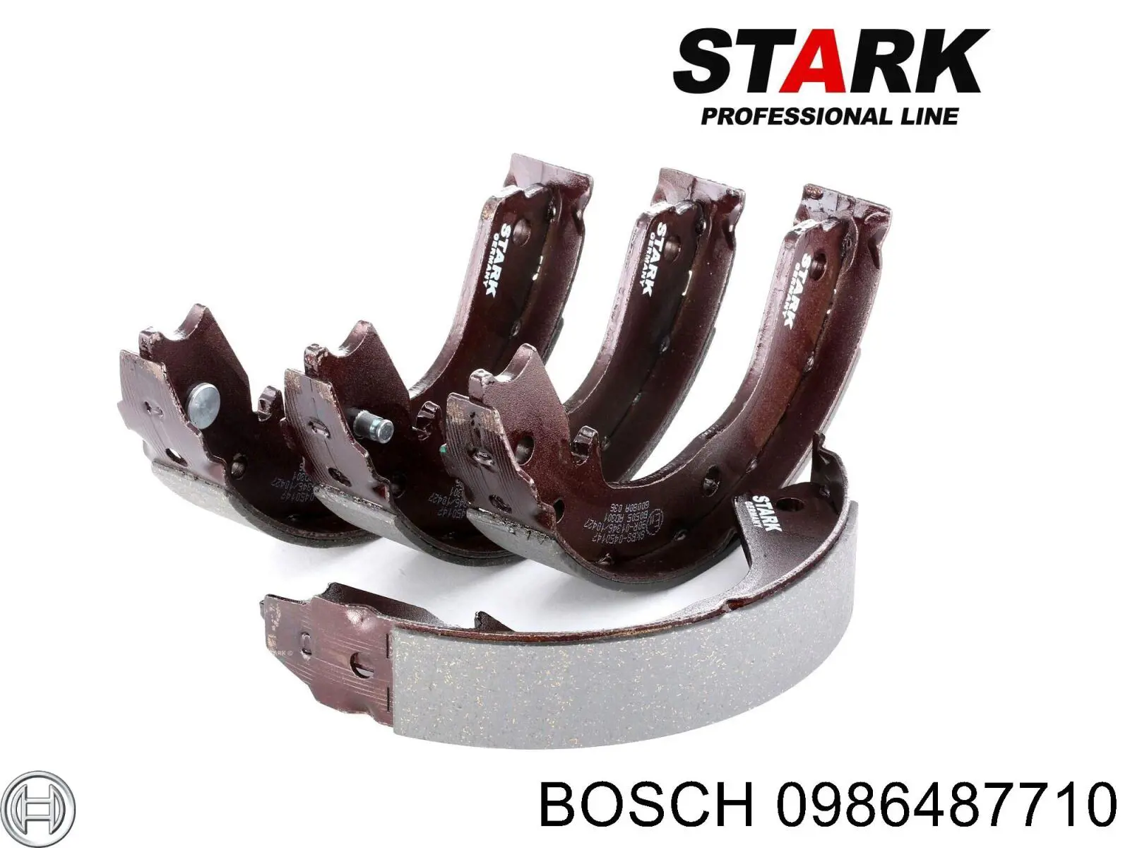 Comprar 0986487710 Bosch Juego de zapatas de frenos, freno de estacionamiento