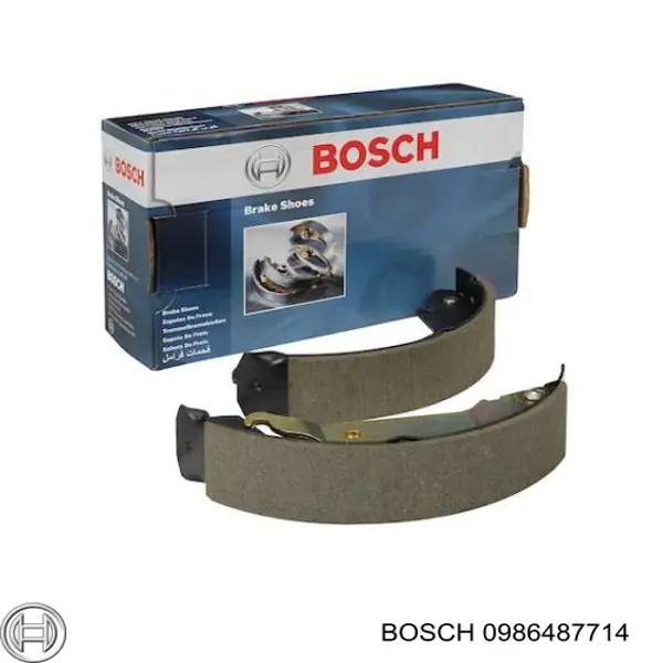 0986487714 Bosch Zapatas de freno de tambor traseras