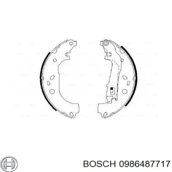Comprar 0986487717 Bosch Zapatas de freno