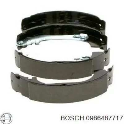 0986487717 Bosch zapatas de frenos de tambor traseras