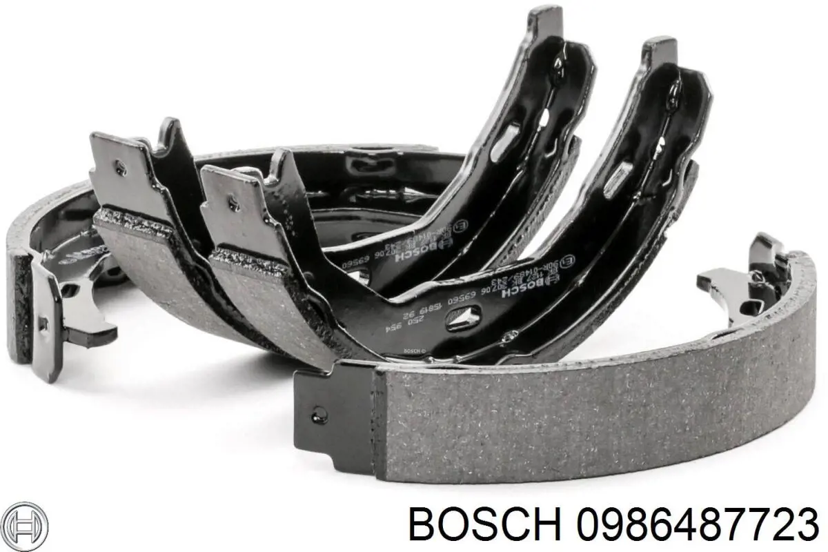 0986487723 Bosch juego de zapatas de frenos, freno de estacionamiento