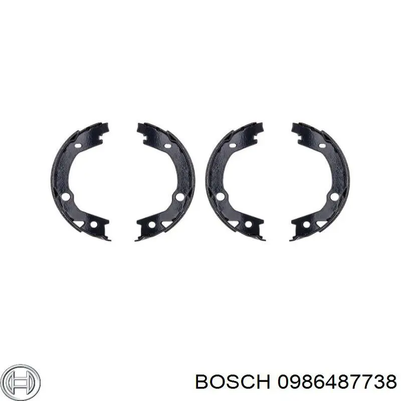 Zapatas de freno de mano 0986487738 Bosch