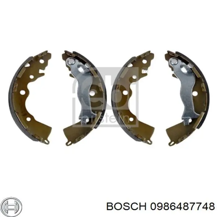 Zapatas de freno 0986487748 Bosch