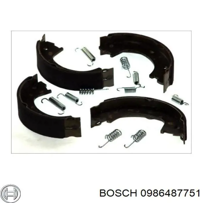 Zapatas de freno de mano 0986487751 Bosch