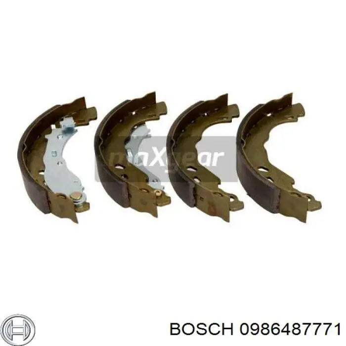 Comprar 0986487771 Bosch Zapatas de freno