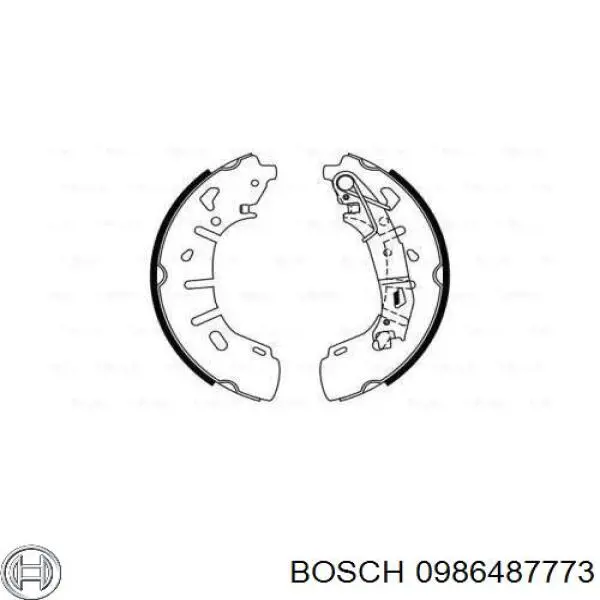 Zapatas de freno 0986487773 Bosch