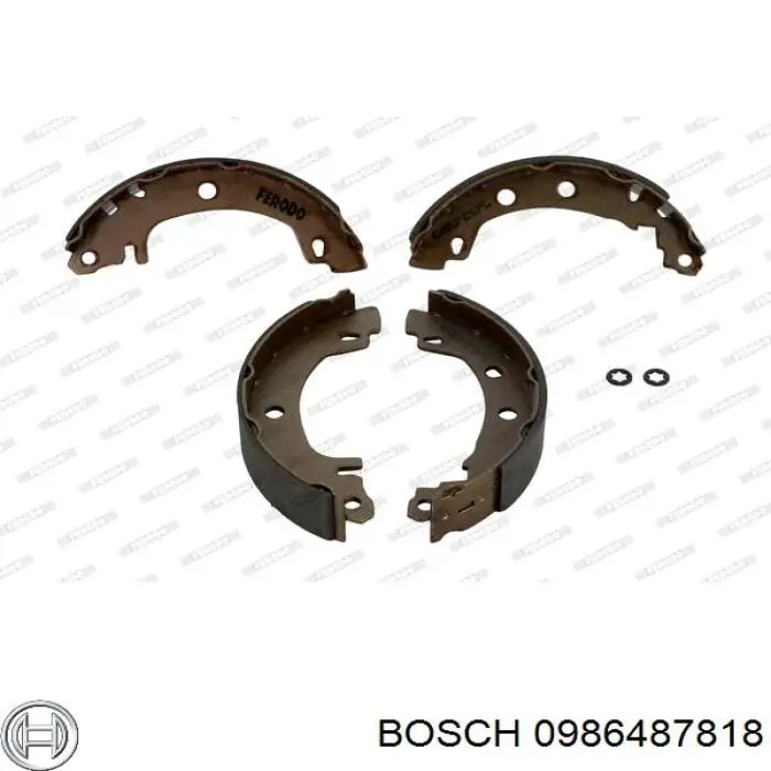 Comprar 0986487818 Bosch Zapatas de freno