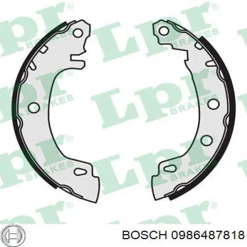 Zapatas de freno 0986487818 Bosch