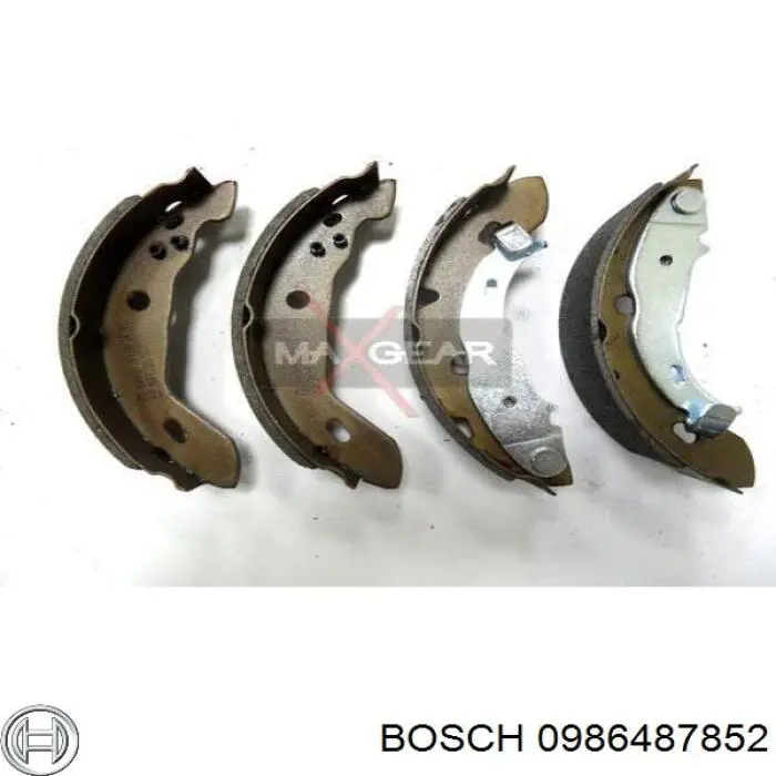 0986487852 Bosch zapatas de frenos de tambor traseras