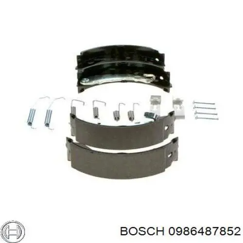 0986487852 Bosch Zapatas de freno de tambor traseras