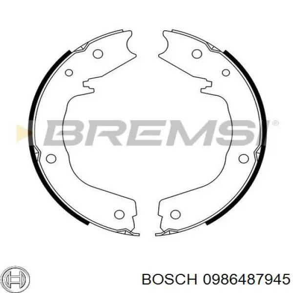 Zapatas de freno de mano Bosch 0986487945 precio, desde 43,97 EUR