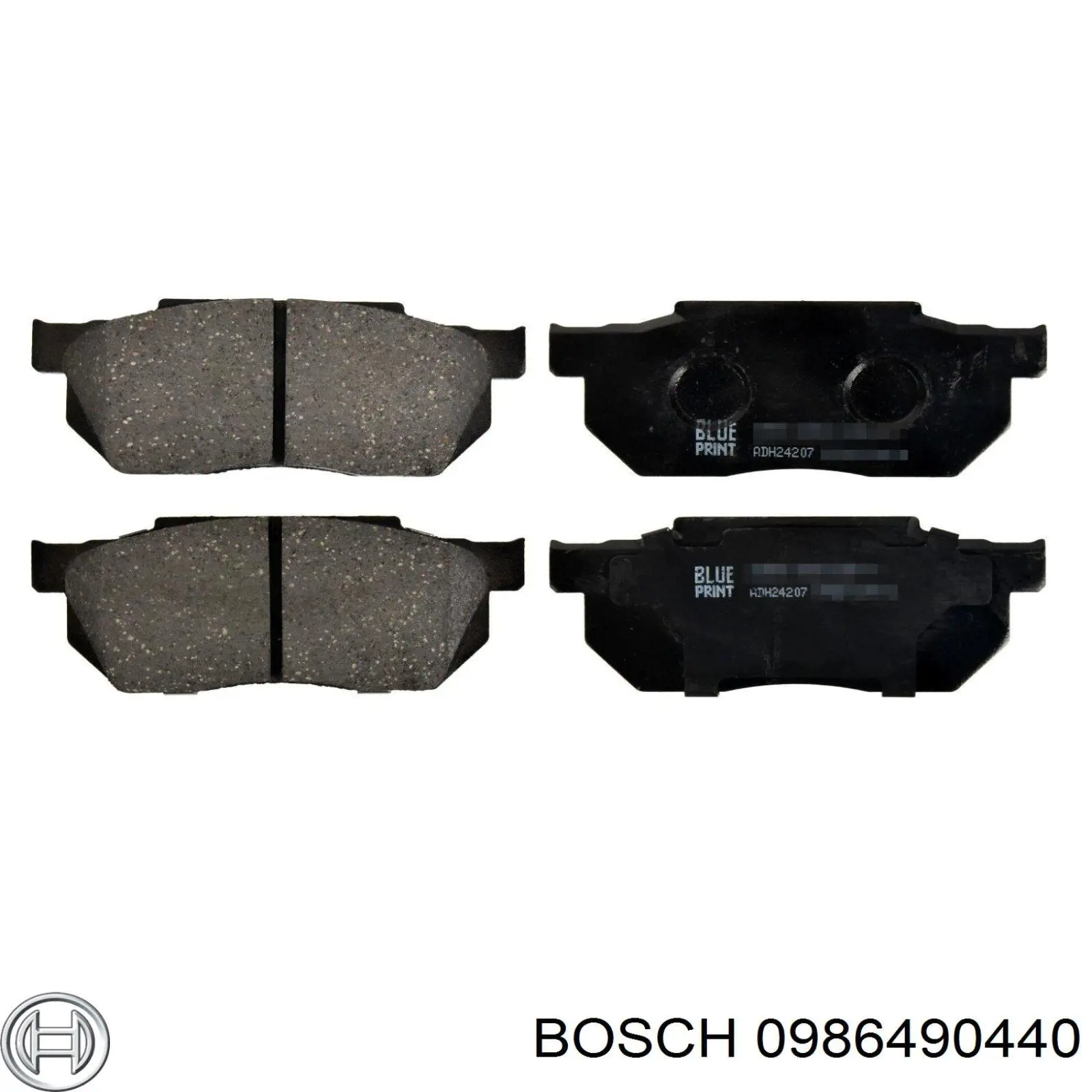 0 986 490 440 Bosch pastillas de freno delanteras