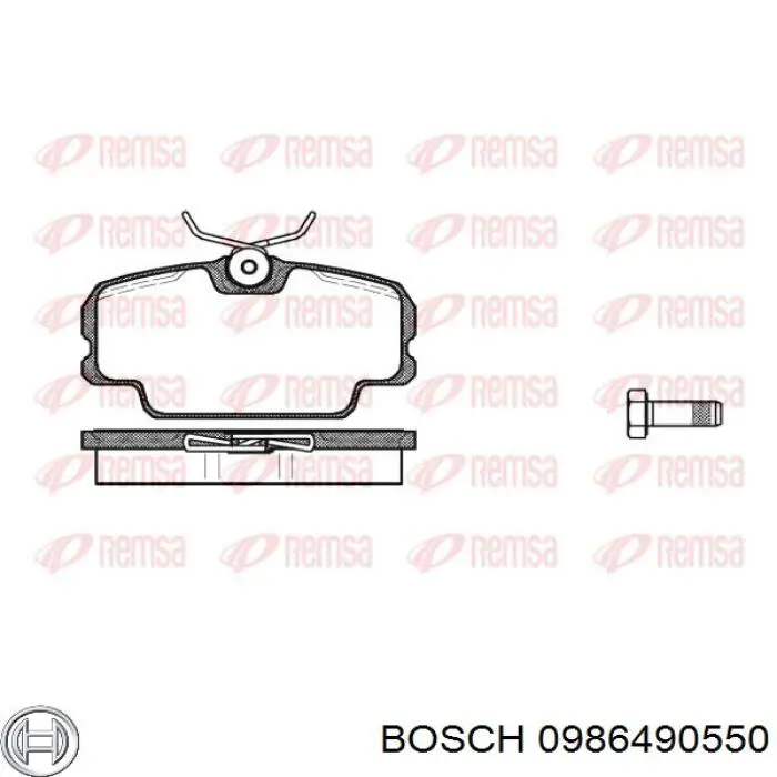 0986490550 Bosch pastillas de freno delanteras