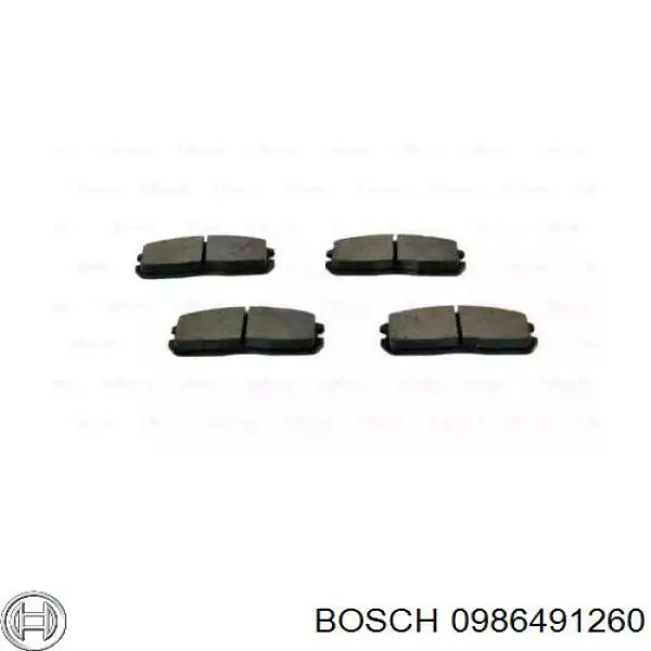 0986491260 Bosch pastillas de freno delanteras