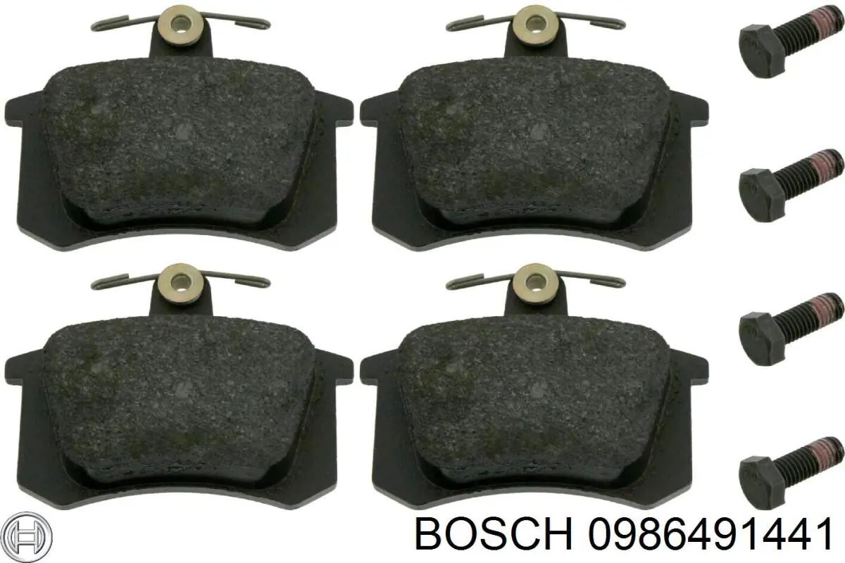 0986491441 Bosch pastillas de freno traseras