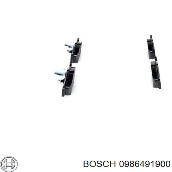 0986491900 Bosch pastillas de freno delanteras