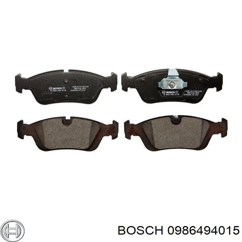 0986494015 Bosch pastillas de freno delanteras