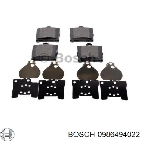 Pastillas traseras para Mercedes E (A124)