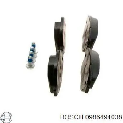 0986494038 Bosch pastillas de freno delanteras